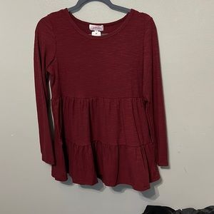 Womens boutique babydoll top